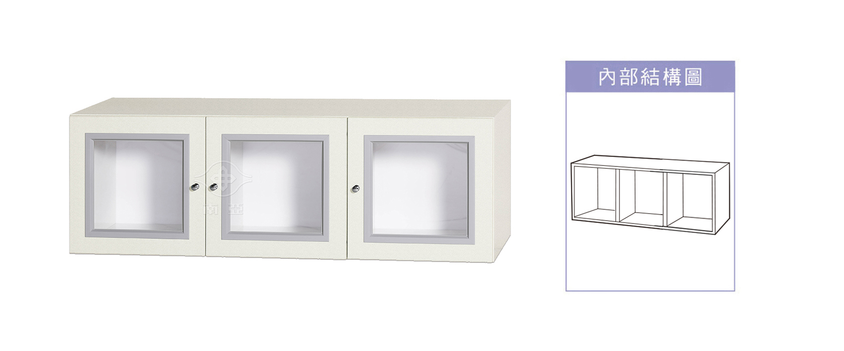 84CA33 三框開門組合櫃